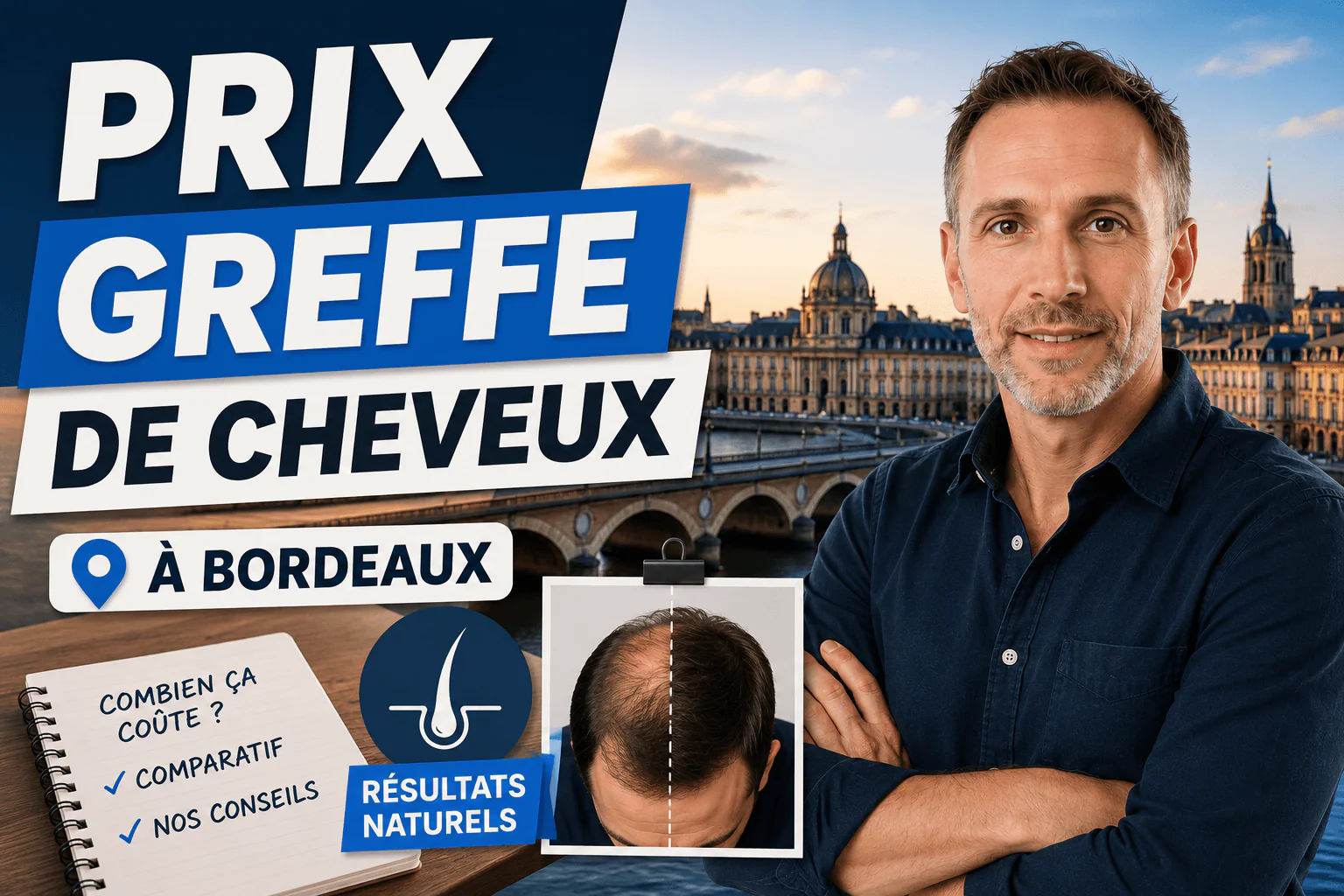 Prix d’une greffe de cheveux à Bordeaux : Tarifs, Techniques et Méthodes