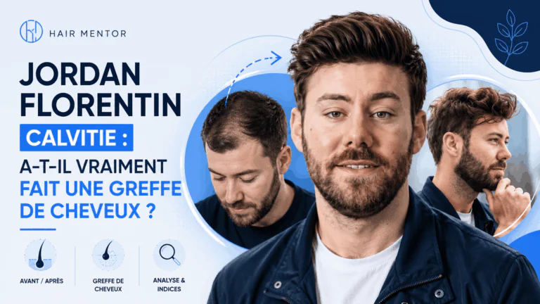 Jordan Florentin et la calvitie : greffe, complément capillaire ou perruque ?