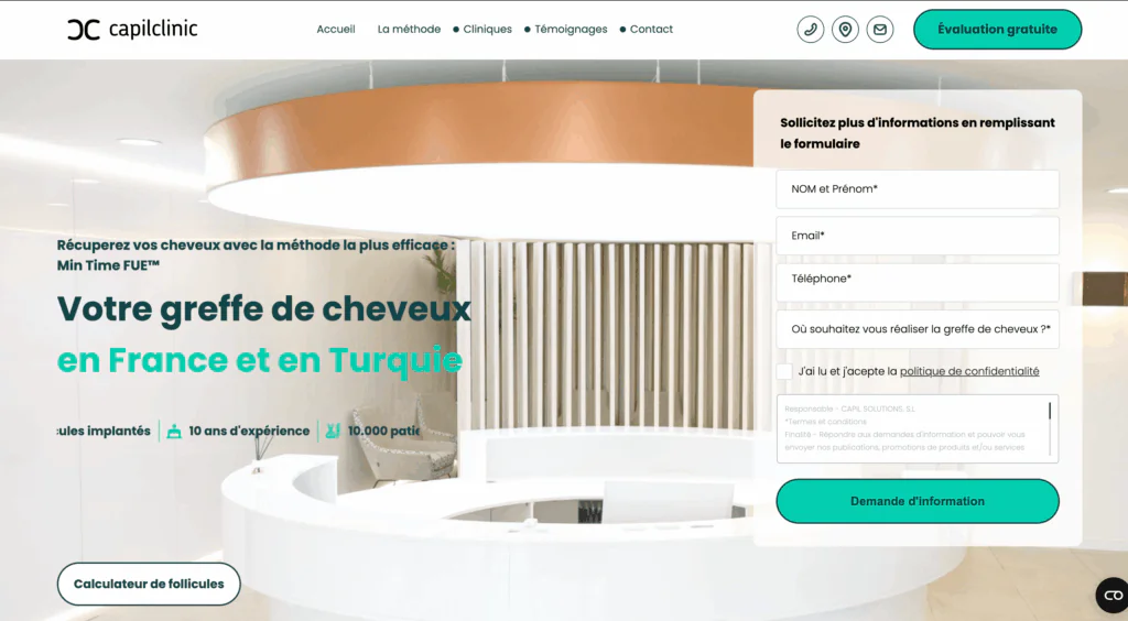 greffe de cheveux paris Capilclinic