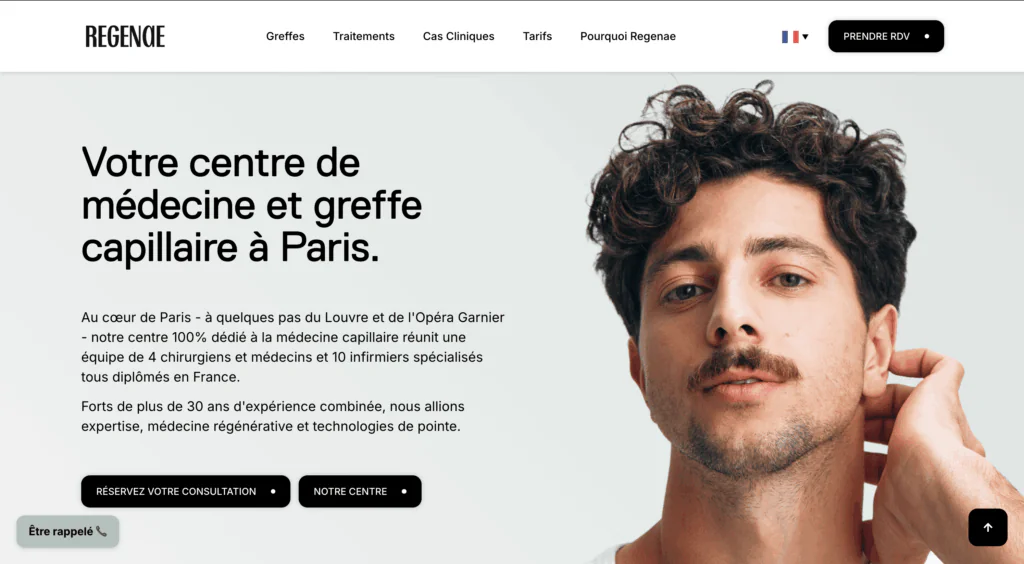 greffe de cheveux paris Regenae