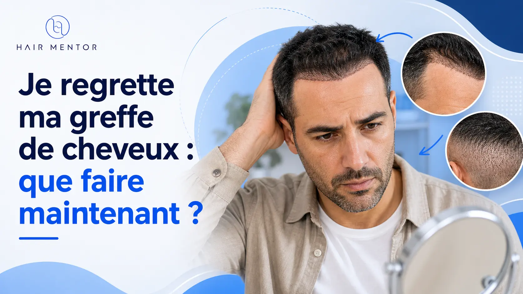 mise en avant je regrette ma greffe de cheveux