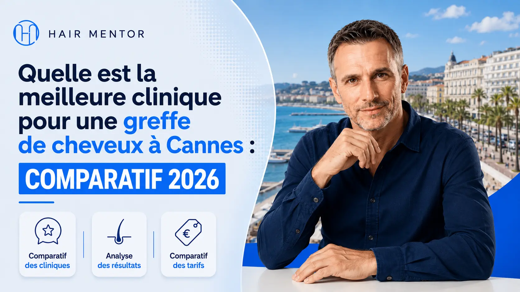 Quelle est la meilleure clinique pour une greffe de cheveux à Cannes : Comparatif 2026