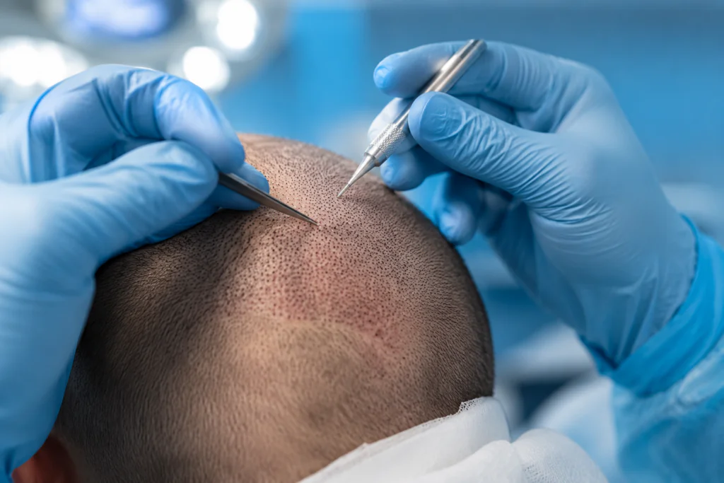 Extraction risqué de greffons sur la zone donneuse lors d'une greffe de cheveux en Turquie