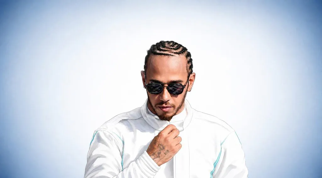 Lewis Hamilton en 2019 avec une chevelure fournie, année de ses déclarations sur ses cheveux
