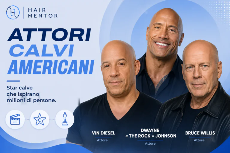 Ritratti di Vin Diesel, Dwayne Johnson e Bruce Willis, attori calvi