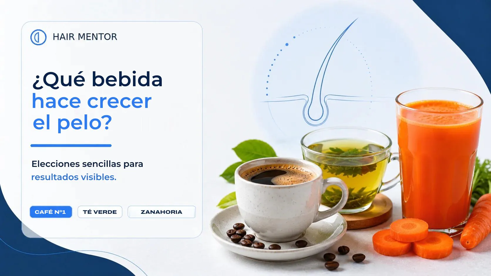 Qué bebida hace crecer el pelo