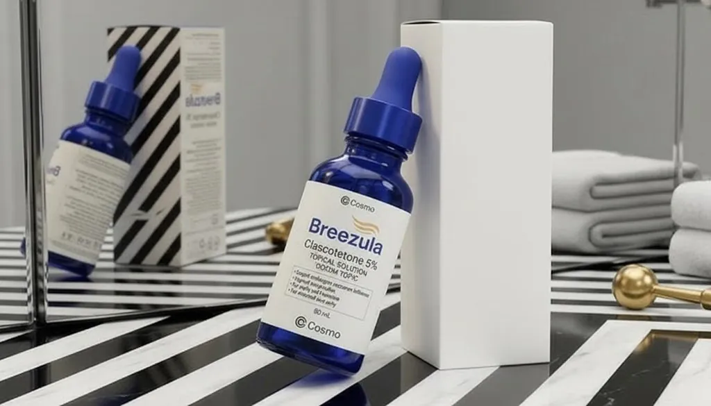 Macro d'une ligne frontale montrant des cheveux miniaturisés mais vivants, profil concerné par Breezula