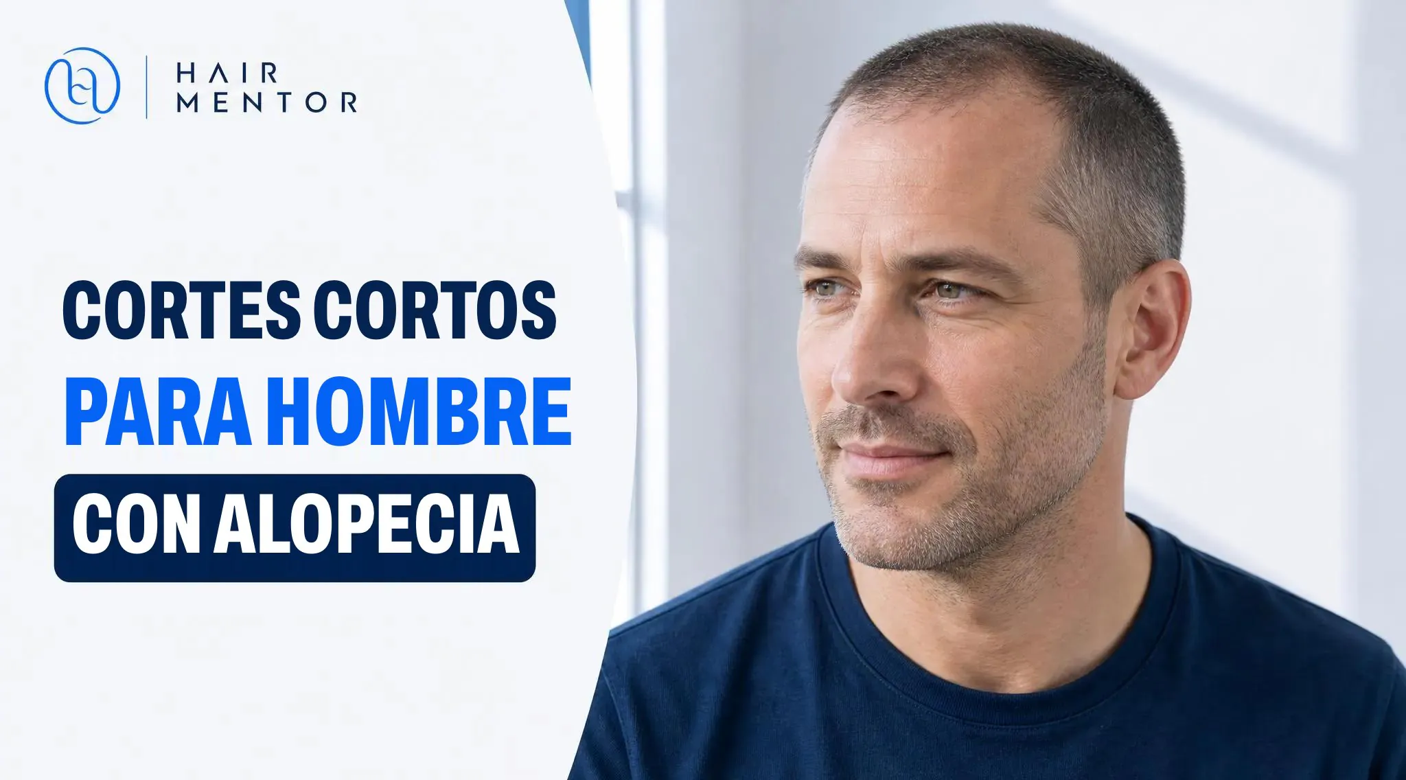 Cortes cortos para hombre con alopecia