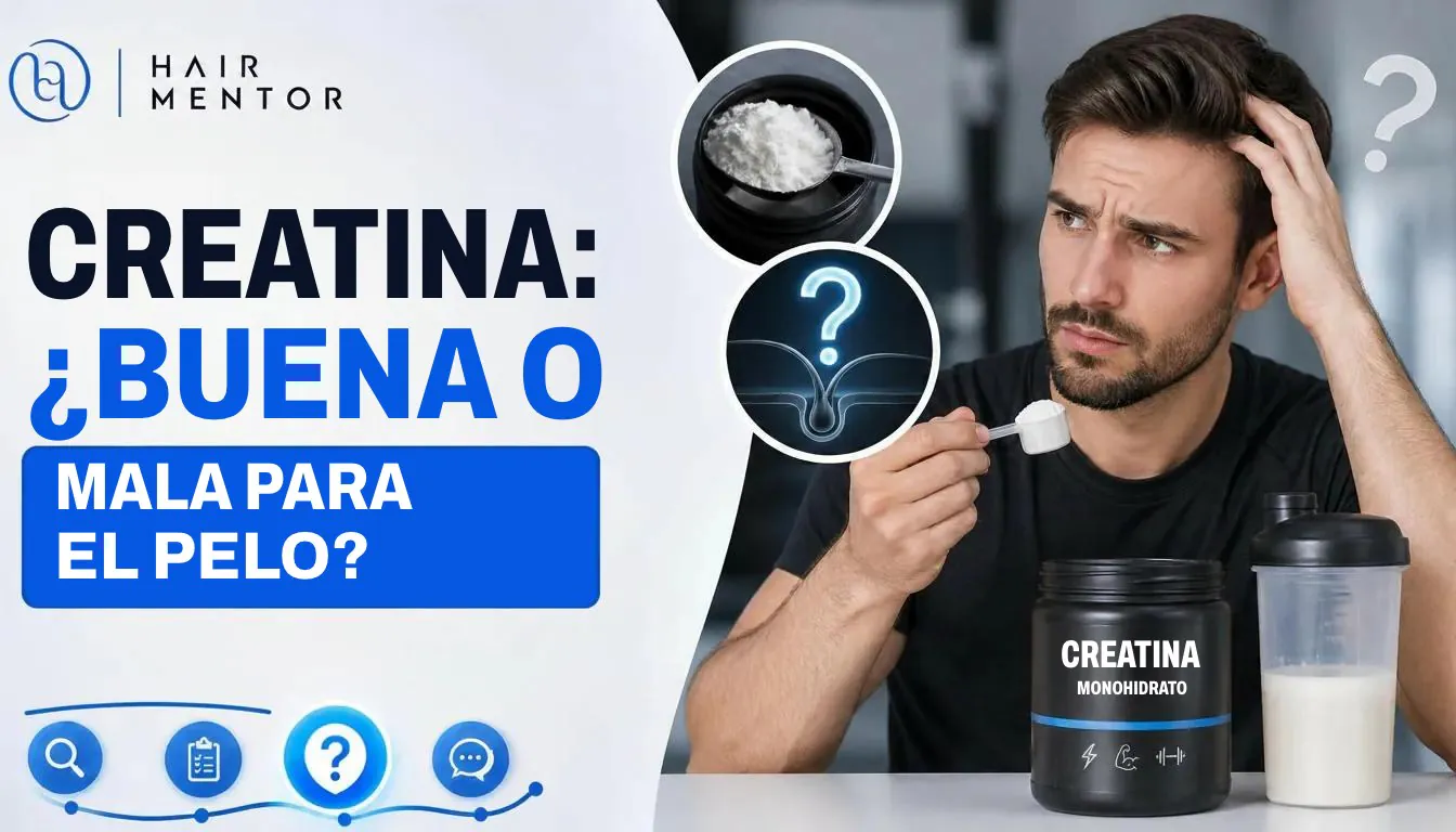 Creatina y pelo