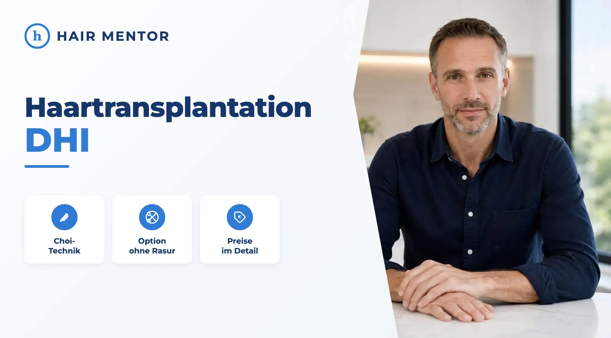 DHI-Haartransplantation: alles verstehen, bevor Sie sich entscheiden (Leitfaden 2026)