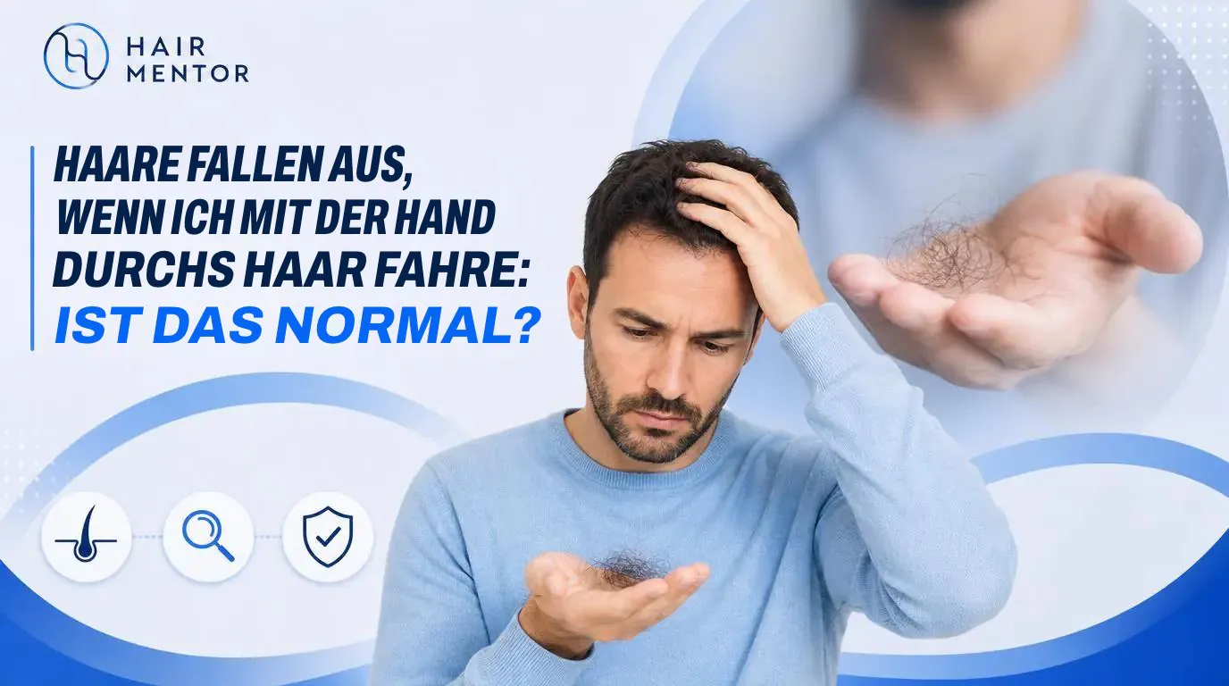 Haare fallen aus, wenn ich mit der Hand durchs Haar fahre: ist das normal?