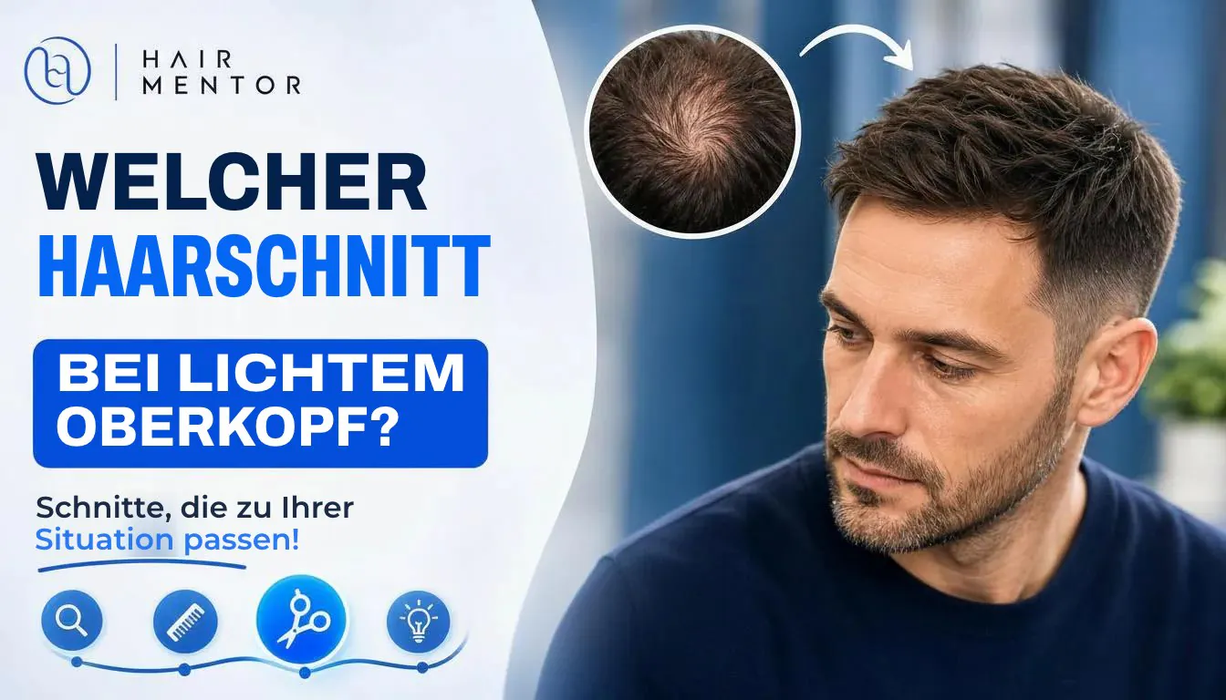 Welcher Haarschnitt bei lichtem Oberkopf?