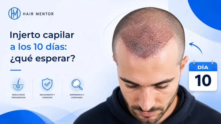 Injerto capilar a los 10 días