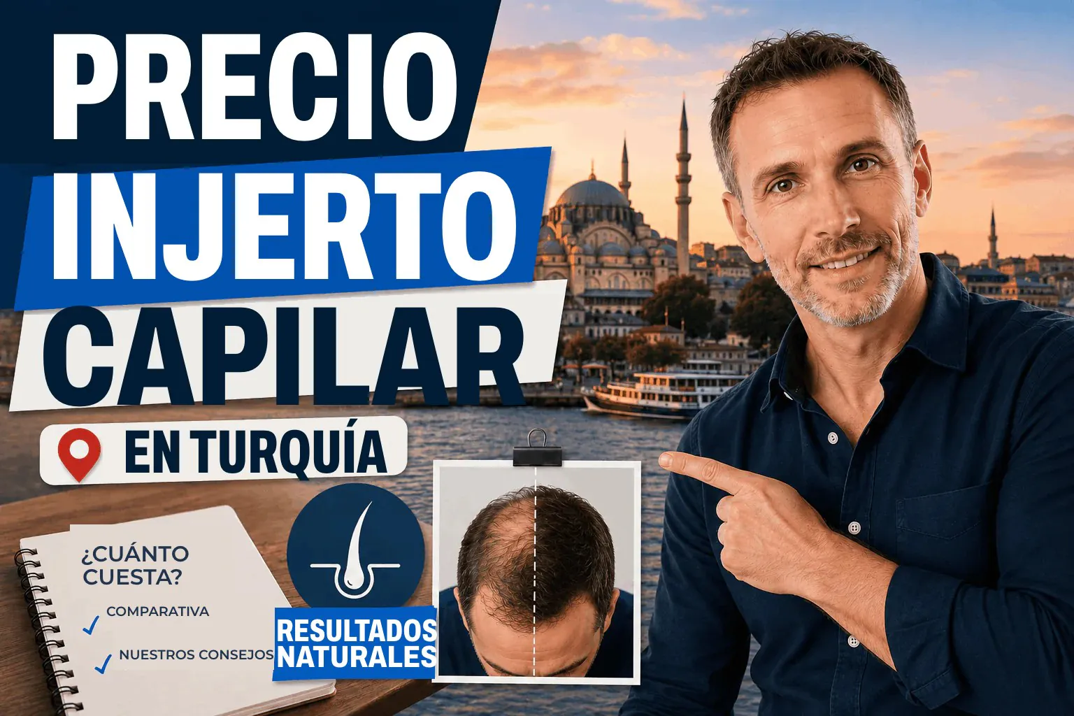 Precio de un injerto capilar en Turquía en 2026