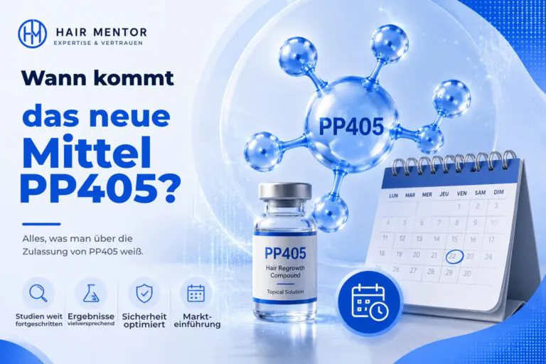 PP405 Molekül, Fläschchen und Kalender: wann kommt das Mittel?
