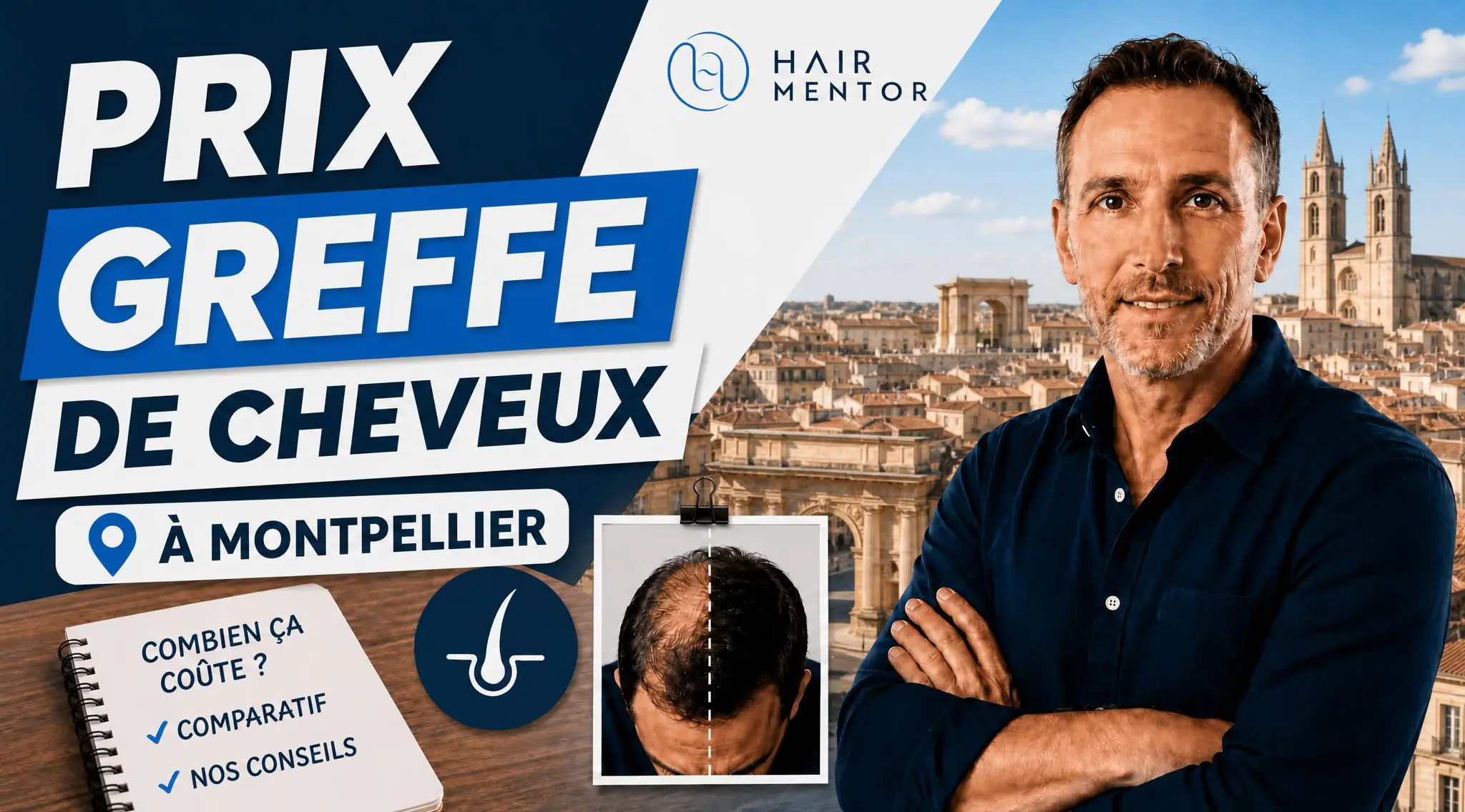 Combien coûte une greffe de cheveux à Montpellier en 2026 ?