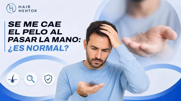 Se me cae el pelo al pasar la mano