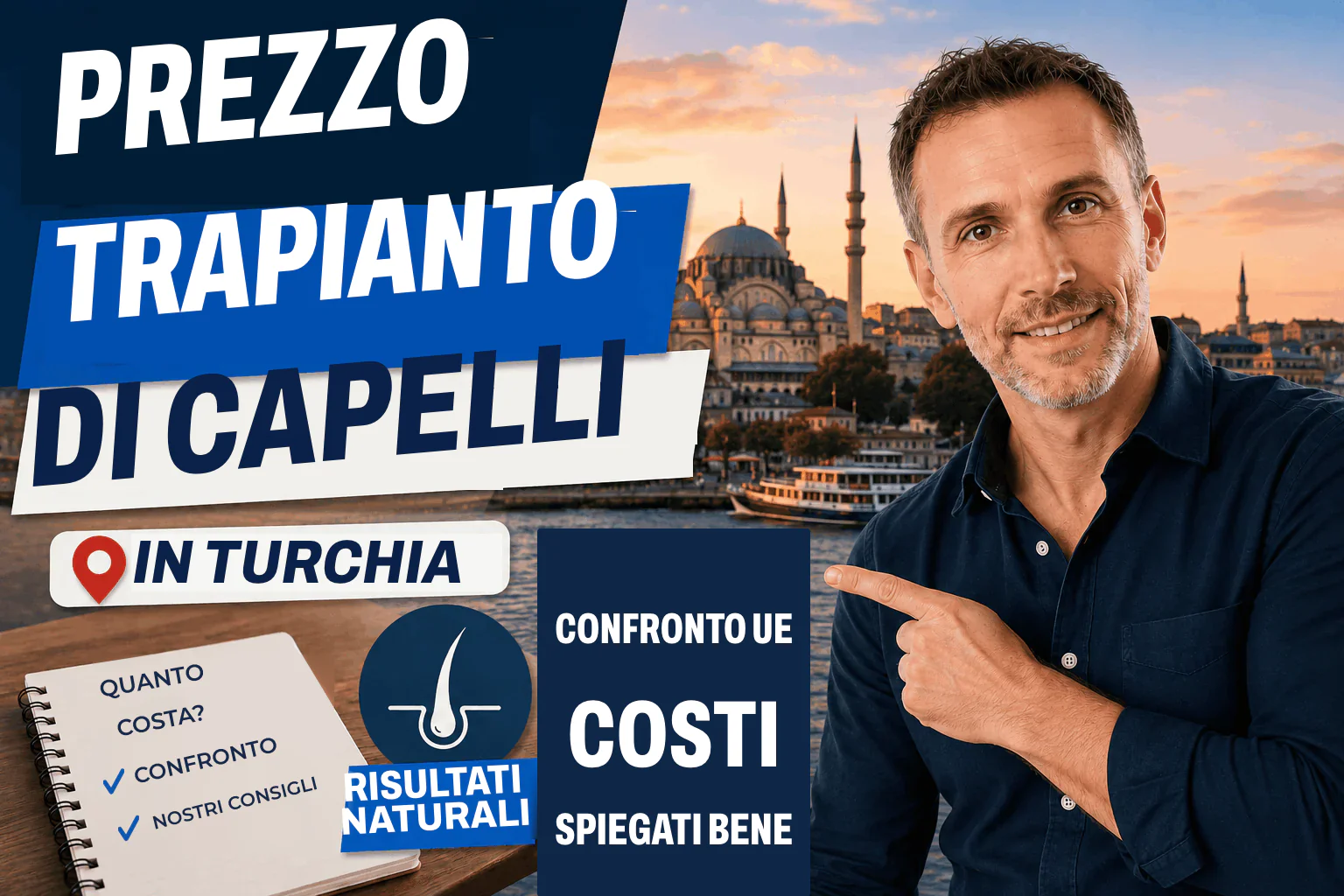 Quanto costa un trapianto di capelli in Turchia?