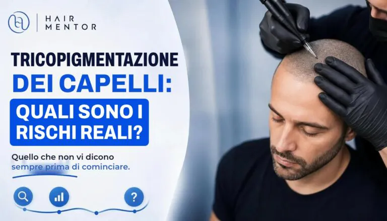 Seduta di tricopigmentazione su un cuoio capelluto rasato